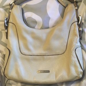 Michael Kors Cream Pebbled Leather Hobo